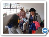 Jaque and Nancy giving out clothing (27 Nov 2019)
