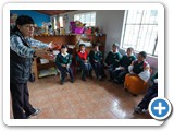 Cecy teaches children in Chaupiloma (28 Nov 2019)