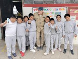 James with students at Tabacundo school - June 2, 2023
